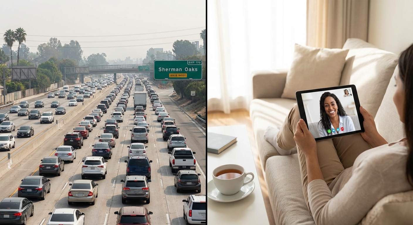 When Telehealth Makes Sense for Therapy in Sherman Oaks