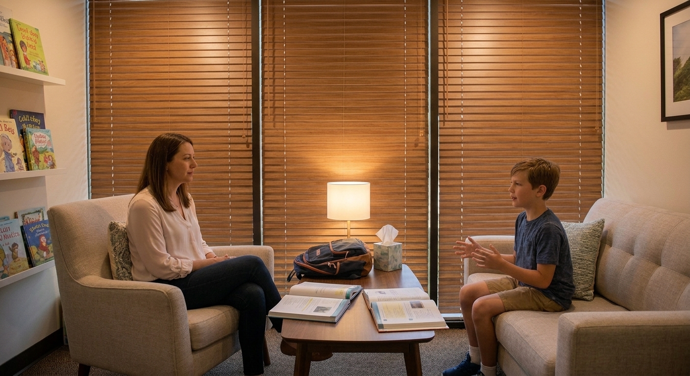 Therapy in Sherman Oaks helps children manage and overcome school stress for better well-being